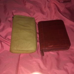 2 leather wallets
